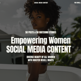 Empowering Women Social Media Content