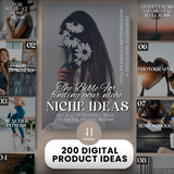 200 Digital Product Ideas | Finding Your Niche