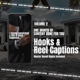 Luxury Mens Edition Vol 2. Instagram Reels, Hooks, Captions & Reel Covers