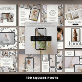 100 Digital Products Instagram Posts
