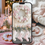 Blush Pink Christmas Ai Collection