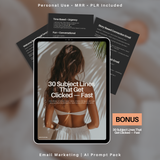 Email Marketing Prompt Pack: 70+ Copy-Paste Emails, Hooks, and Subject Lines That Sell