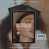 Instagram Engagement Boost: 65 AI Content Prompts + 50 Bonus Swipe-Worthy Hooks